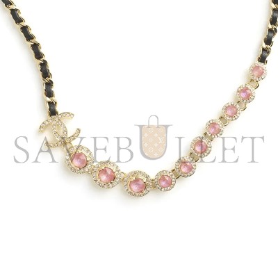 CHANEL LEATHER NECKLACE ABB680